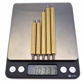 5 pieces crawler links with a total weight of 103 grams